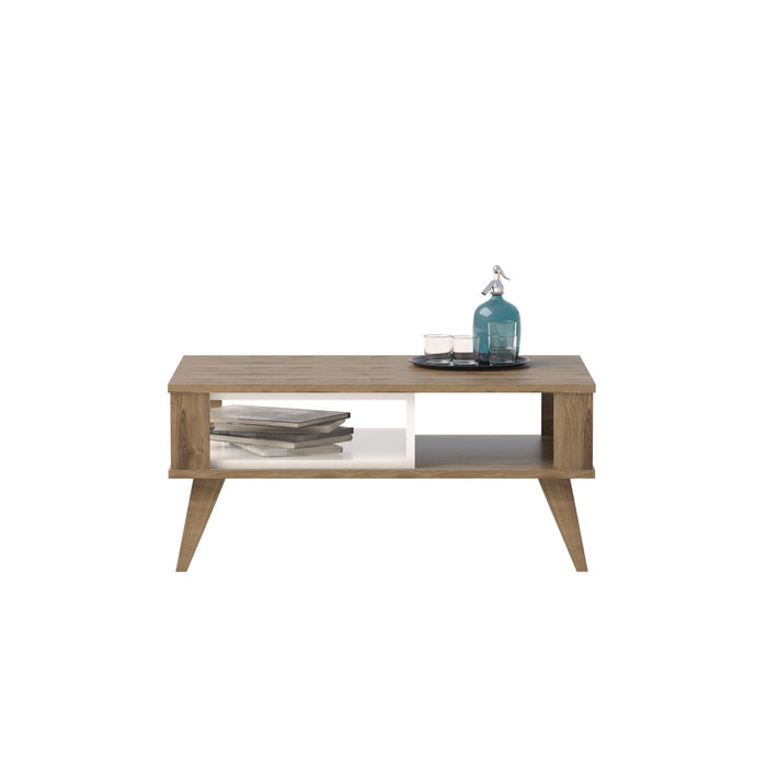 Hanah Home Ionis Mesa de Centro Roble y Blanco Hanah Home Ionis Mesa de Centro Roble y Blanco